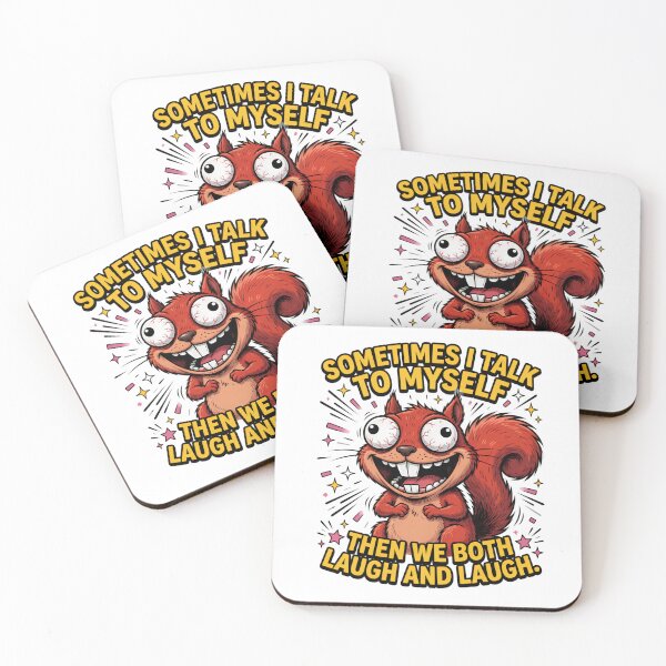 Item preview, Talking To Myself Laughing Squirrel Design designed and sold by TshirtsOnline-.