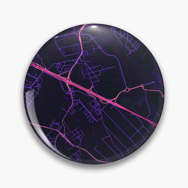 Item preview, Rome Neon Street Map Poster, Purple Blue City Map Wall Art designed and sold by LASTIQUE-dd.