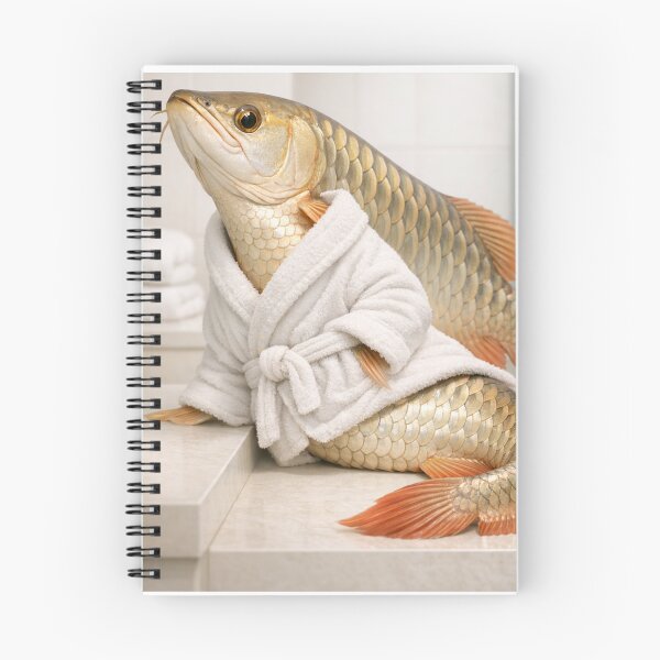 Item preview, Cozy Bathrobe Arowana designed and sold by Sillytoe.