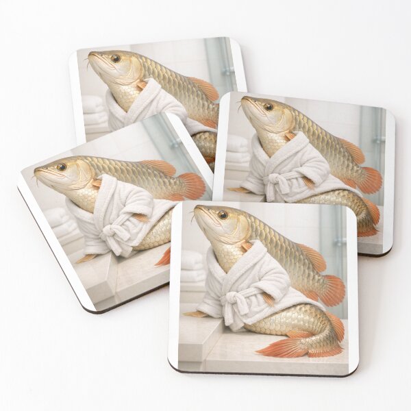 Item preview, Cozy Bathrobe Arowana designed and sold by Sillytoe.