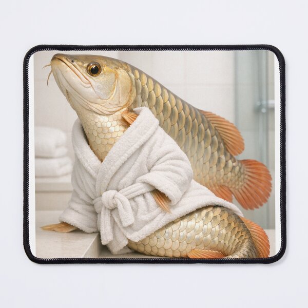Item preview, Cozy Bathrobe Arowana designed and sold by Sillytoe.