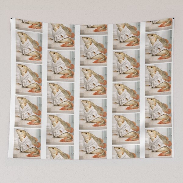 Item preview, Cozy Bathrobe Arowana designed and sold by Sillytoe.