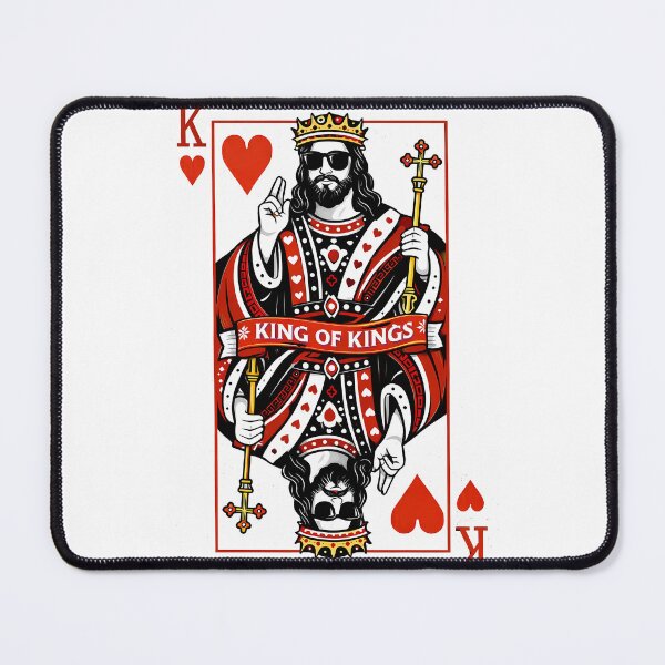 Item preview, King of Kings Jesus Playing Card Art – Cool King of Hearts Graphic designed and sold by mentosdesigner.
