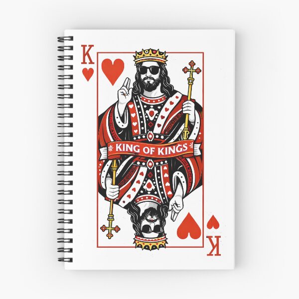 Item preview, King of Kings Jesus Playing Card Art – Cool King of Hearts Graphic designed and sold by mentosdesigner.