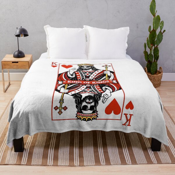 Item preview, King of Kings Jesus Playing Card Art – Cool King of Hearts Graphic designed and sold by mentosdesigner.