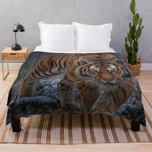 Item preview, Tiger on the Hunt in Winter designed and sold by nikkolaus.