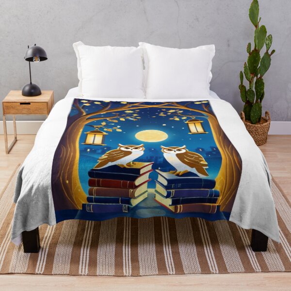 Artikelvorschau, Art - Nocturnal Scene and Ancient Books, Peaceful Atmosphere entworfen und verkauft von World-Pets.