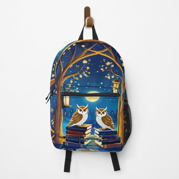 Item preview, Art - Nocturnal Scene and Ancient Books, Peaceful Atmosphere designed and sold by World-Pets.