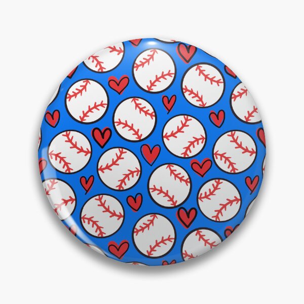 Item preview, Baseball Hearts Seamless Pattern designed and sold by CI Creative Design LLC.