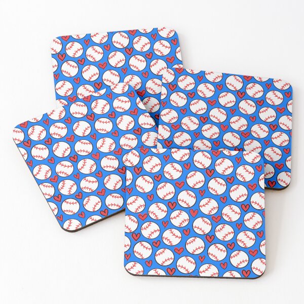 Item preview, Baseball Hearts Seamless Pattern designed and sold by CI Creative Design LLC.