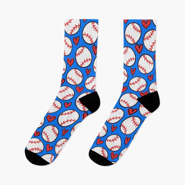 Item preview, Baseball Hearts Seamless Pattern designed and sold by CI Creative Design LLC.