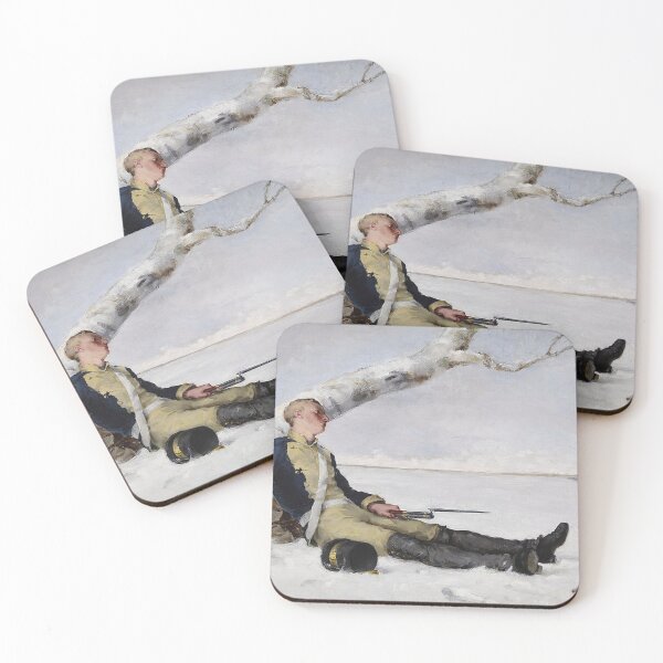 Item preview, Helene Schjerfbeck-Wounder Warrior in the Snow designed and sold by tomorrowsart.