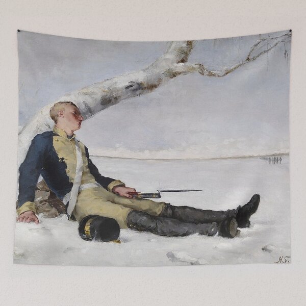 Item preview, Helene Schjerfbeck-Wounder Warrior in the Snow designed and sold by tomorrowsart.