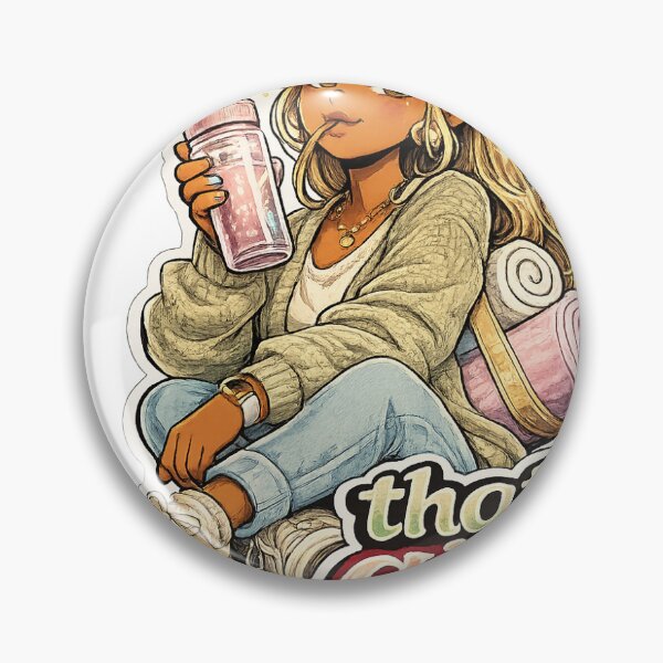 Item preview, That Girl Wellness Funny Lifestyle Sticker designed and sold by RedRubyBubble.