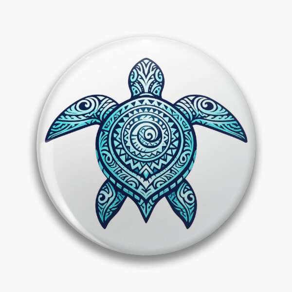 Item preview, Blue Polynesian Sea Turtle – Ocean Tribal designed and sold by OTSC.