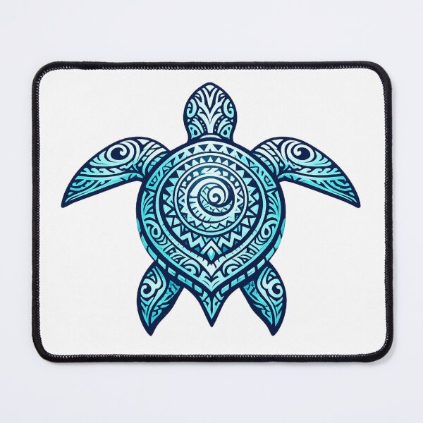 Item preview, Blue Polynesian Sea Turtle – Ocean Tribal designed and sold by OTSC.