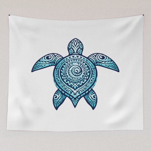 Item preview, Blue Polynesian Sea Turtle – Ocean Tribal designed and sold by OTSC.