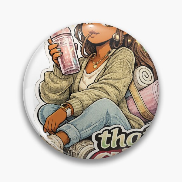 Item preview, That Girl Medium Skin Wellness Sticker designed and sold by RedRubyBubble.