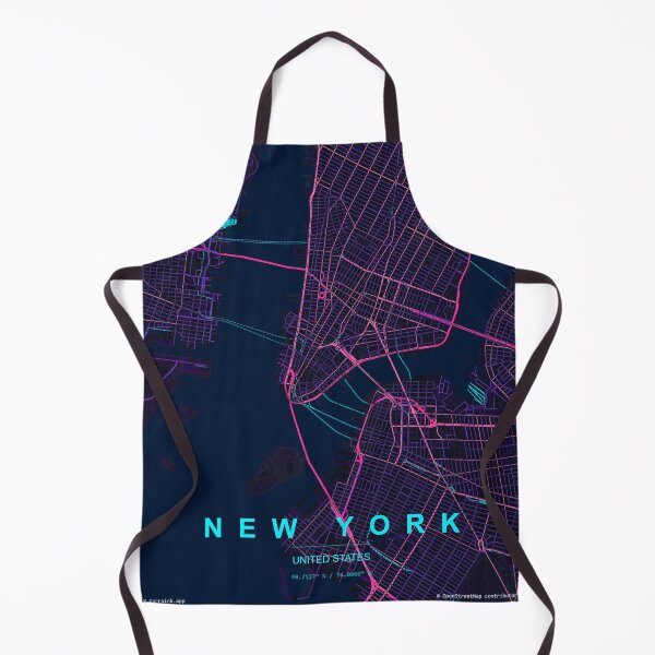 Artikelvorschau, New Yorker Neon-Straßenplan-Poster, Lila-Blaue Stadtkarte als Wandbild entworfen und verkauft von LASTIQUE-dd.