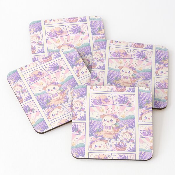 Item preview, Kawaii Lavender Field Bunny Comic Panel designed and sold by Magmashup.