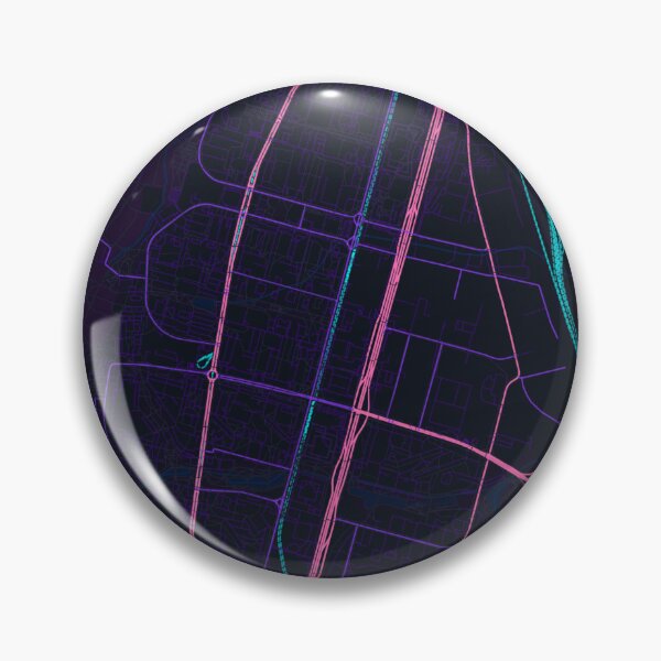 Item preview, Moscow Neon Street Map Poster, Purple Blue City Map Wall Art designed and sold by LASTIQUE-dd.
