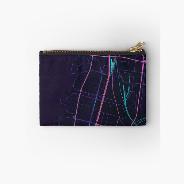 Item preview, Moscow Neon Street Map Poster, Purple Blue City Map Wall Art designed and sold by LASTIQUE-dd.