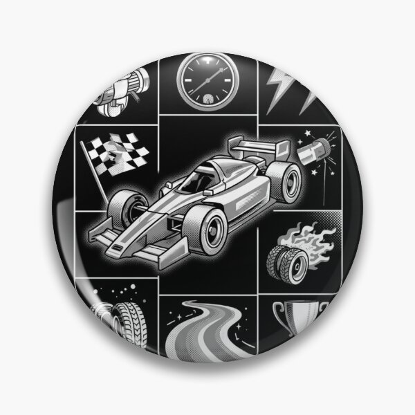 Item preview, Retro F1 Black and White designed and sold by SportsShip.