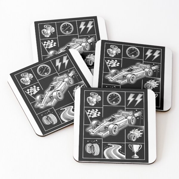 Item preview, Retro F1 Black and White designed and sold by SportsShip.
