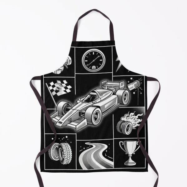 Item preview, Retro F1 Black and White designed and sold by SportsShip.