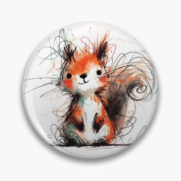 Item preview, Scribble Forest Friend Illustration designed and sold by AnyGil.