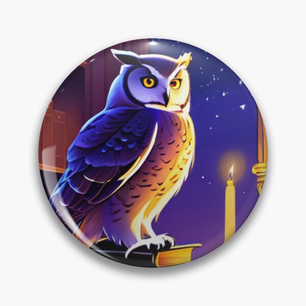 Item preview, Art - Scholarly Owl, Dreamy and Mysterious Atmosphere designed and sold by World-Pets.