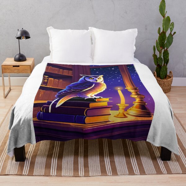 Item preview, Art - Scholarly Owl, Dreamy and Mysterious Atmosphere designed and sold by World-Pets.