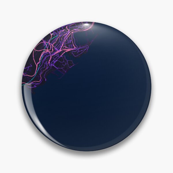 Item preview, Monaco Neon Street Map Poster, Purple Blue City Map Wall Art designed and sold by LASTIQUE-dd.