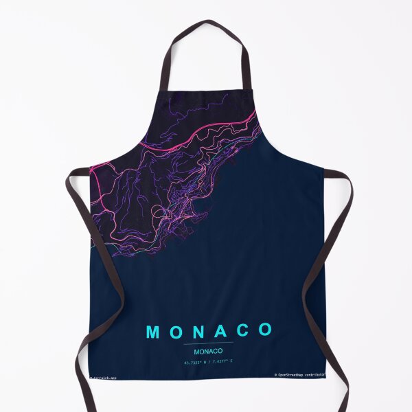 Artikelvorschau, Monaco Neon-Straßenplan-Poster, Lila-Blaue Stadtkarte als Wandbild entworfen und verkauft von LASTIQUE-dd.