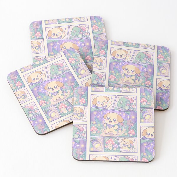 Item preview, Kawaii Magical Forest Puppy Explorer Comic Panel designed and sold by Magmashup.