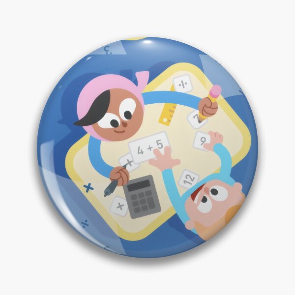 Item preview, Cute Kids Math Learning - Funny Cartoon School Students Desk Mat designed and sold by Billy Morfo™.