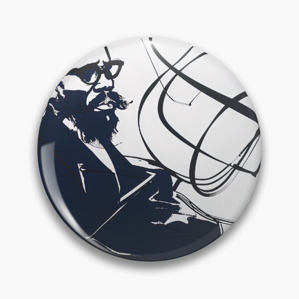 Item preview, cornel west- Blue Abstract Art designed and sold by shadow-bloom.