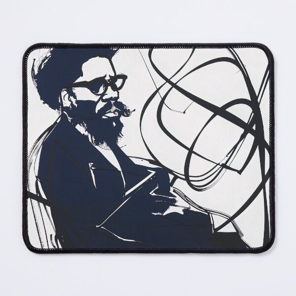 Item preview, cornel west- Blue Abstract Art designed and sold by shadow-bloom.
