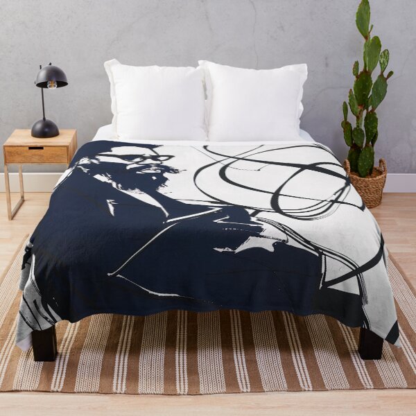 Item preview, cornel west- Blue Abstract Art designed and sold by shadow-bloom.