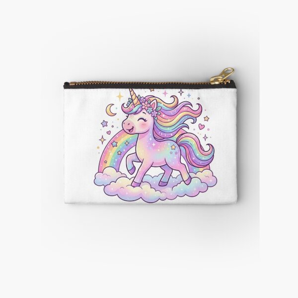 Item preview, Ilustración fantástica de un unicornio arcoíris pastel designed and sold by ExploreAura Studio.
