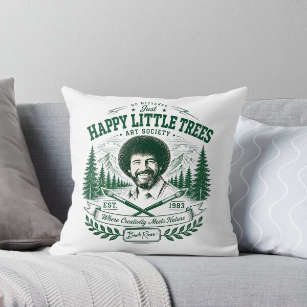 Item preview, Insignia vintage para exteriores de la Sociedad de Arte de los Pequeños Árboles Felices de Bob Ross designed and sold by karamram.