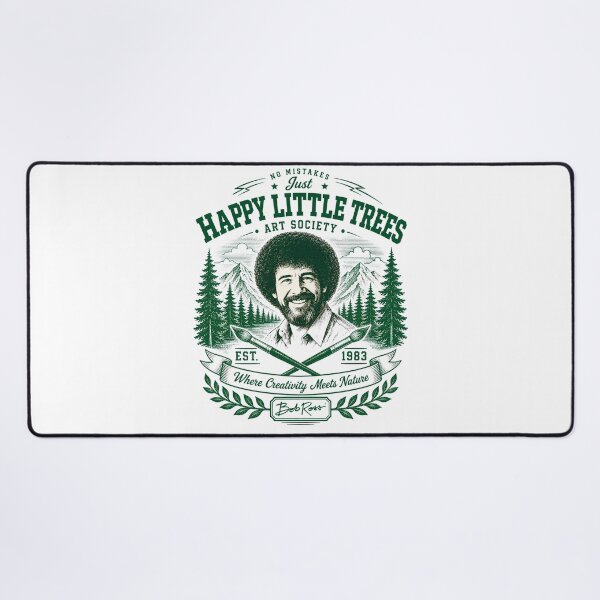 Item preview, Bob Ross Happy Little Trees Art Society Vintage Outdoor Badge designed and sold by karamram.