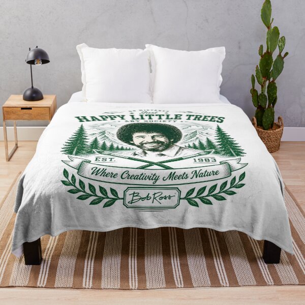 Artikelvorschau, Bob Ross Happy Little Trees Art Society Vintage Outdoor Badge entworfen und verkauft von karamram.