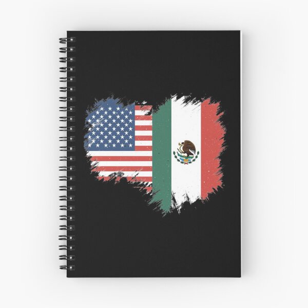 Item preview, Split Heritage Flag – Mexico & USA designed and sold by BajioAmigos.