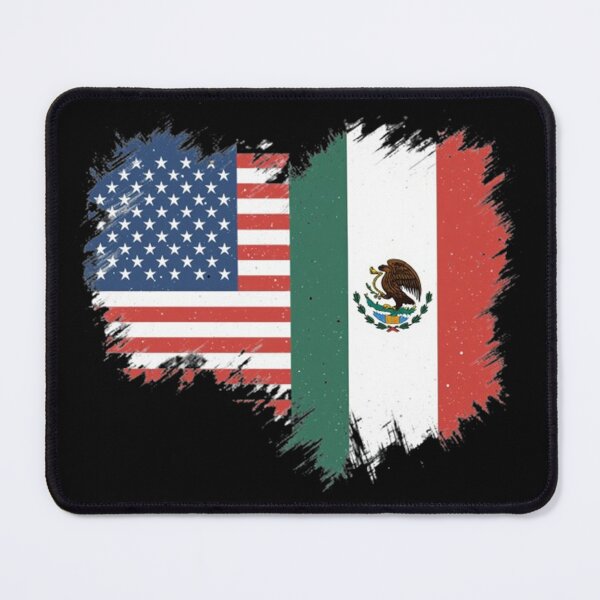 Item preview, Split Heritage Flag – Mexico & USA designed and sold by BajioAmigos.