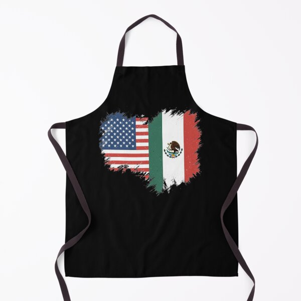 Item preview, Split Heritage Flag – Mexico & USA designed and sold by BajioAmigos.