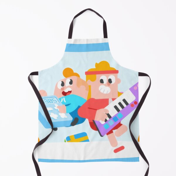 Item preview, Funny Cartoon Rock Synth and Math Duo - Retro Music Student Desk Mat designed and sold by Billy Morfo™.