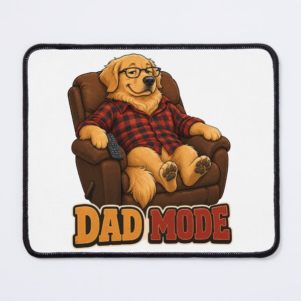Item preview, Golden Retriever Dad Mode designed and sold by zoughlal.