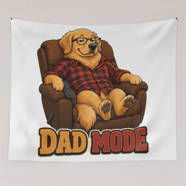 Item preview, Golden Retriever Dad Mode designed and sold by zoughlal.