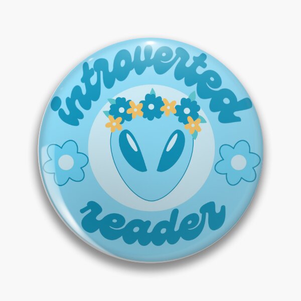Item preview, Introverted reader light blue alien  designed and sold by RavenAMarie .